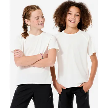 Pánská móda DECATHLON Dětské tričko unisex 5-6 LET BÍLÁ
