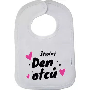 Bryndák Dětský bryndák Šťastný den otců - srdce