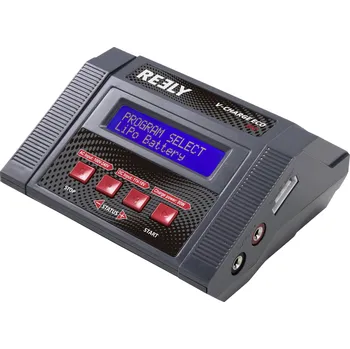 Nabíječka baterií Reely V-Charger ECO 80 modelářská multifunkční nabíječka, 100 V, 240 V, 12 V, 10 A, pro olověné akumulátory, NiMH, NiCd, Li-Pol, Li-Ion, LiHV , olovo-vápníkové
