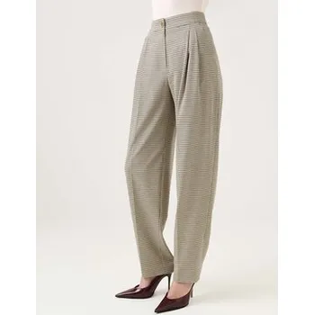 Pánské kalhoty La Mania Společenské kalhoty VALLEY Béžová Classic Fit 34