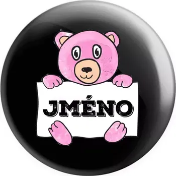 Placka Medvídek se jménem