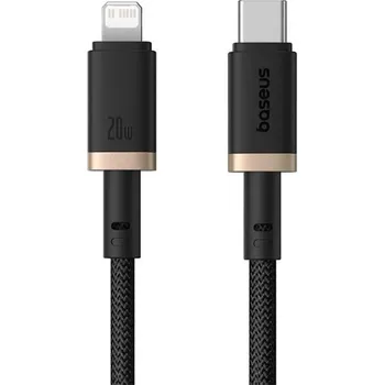Datový kabel Rychlonabíjecí kabel Baseus Dura USB/Lightning 2m 20W černo zlatý