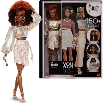 barbie signature you create – prémiová personalizovatelná panenka s doplňky, neutrální set