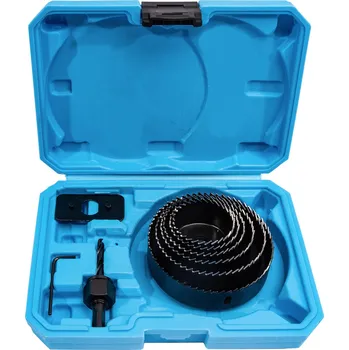 Pilová děrovka XTLINE Sada vykružovacích korunek 8 dílů | 51-102 mm, plastový box