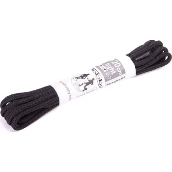 Tkaničky do bot Tkaničky kulaté Tobby 011-8000 tenké black Velikost 90 cm