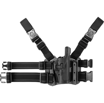 Příslušenství pro sportovní střelbu Taktický stehenní nosič s fixací Blackhawk SERPA Glock 17/19/22/23/31/32 - černý