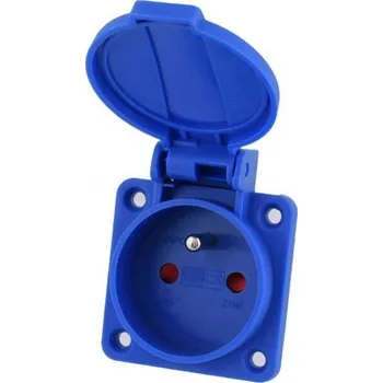 Elektrická zásuvka Zásuvka Z134F 230V/16A na panel IP54 s víčkem