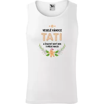 Pánské tílko Pánské vánoční tílko Veselé Vánoce tati, perníček