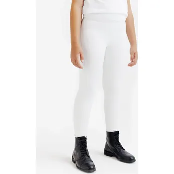 Dámské legíny CAPERLAN Dětské jezdecké legíny závodní Full Grip 500 14 LET BÍLÁ