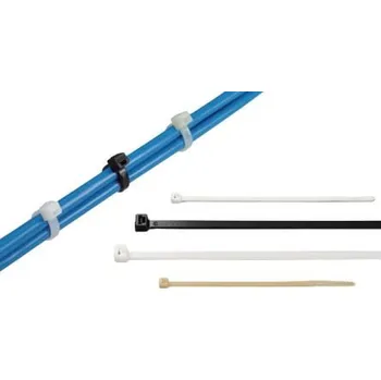 Stahovací páska Kabelová vázací páska Cable Tie 111-00124 530mm 8.9 mm Černá HellermannTyton