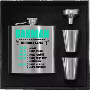 Placatka Placatka v krabičce Hodinová sazba - barman