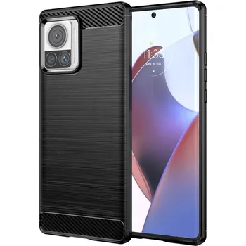 Pouzdro na mobilní telefon Techsuit - Karbonový silikon - Motorola Edge 30 Ultra - černý