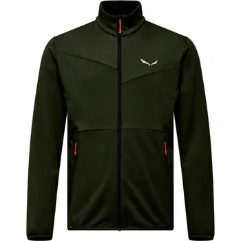 Pánská mikina Fleecová Mikina Pánský Salewa Puez Cammino PL tmavě olivový M