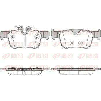 Brzdová destička Remsa 1551.10 Sada brzdových destiček, kotoučové brzdy