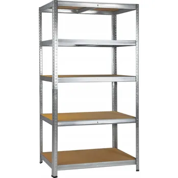 Dílenský regál Kovový regál do skladu 180 x 90 x 40 cm, nosnost 175 kg na polici