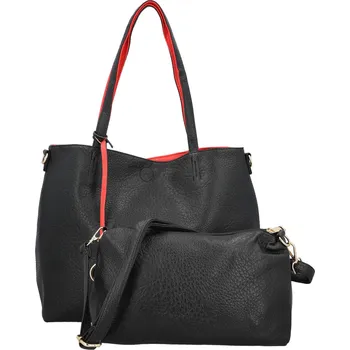 Kabelka Módní koženkový set kabelek Maricela, černý