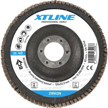 Brusný kotouč XTLINE kotouč lamelový 125mm P120 BZ125120