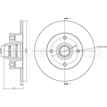 Brzdový kotouč Brzdový kotouč CIFAM (800-117)