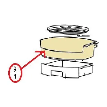 Krbová kamna Jotul - dno roštu "miska" pro kamna F 360 Advance, F 370 Advance