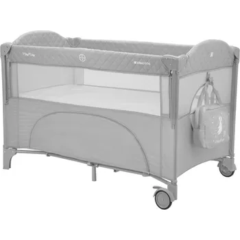 Dětská postýlka KikkaBoo Postýlka cestovní Milky Way Grey