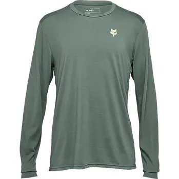 cyklistický dres FOX Ranger Dr Ls Jersey Shepherds dres hunter green, L
