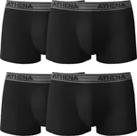 Sada 4 boxerek Basic Coton zn. Athena černá 101/108
