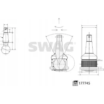 Zavěšení kol SWAG 33 10 4280 Montážní/vodicí kloub