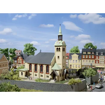 Modelová železnice Auhagen 12229 H0, TT Kostel burza