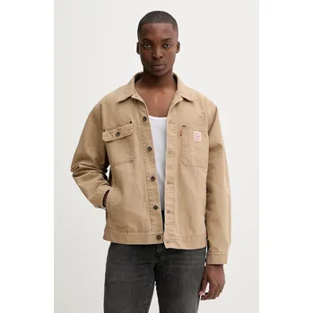 Pánská casual bunda Bavlněná bunda Levi's A4820.0023 béžová 80X, vel. M