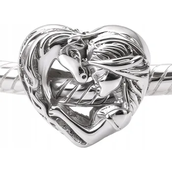 Přívěsek Přívěsek Dívka a Kůň stříbro 925 koně dárek jezdectví