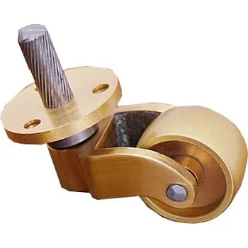 Klávesový nástroj Mosazná Kolečka pro klavír - křídlo - pianino 25mm s trnem