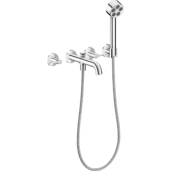 Vodovodní baterie Axor One - Vanová baterie pod omítku, 4-otvorová instalace, s příslušenstvím, EcoSmart, chrom 48444000