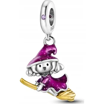 Přívěsek Přívěsek STŘÍBRO 925 Charms Čarodějnice Baba Jaga