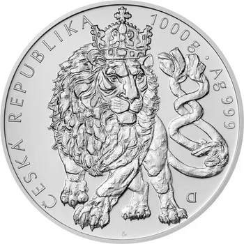 Česká mincovna Český lev 2026 stříbrná investiční mince Standard 1 kg