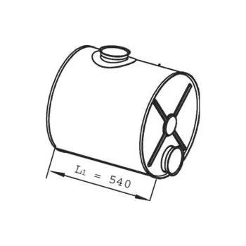 Auto-moto Tlumič DAF CF85 EURO 3 POLMO 61.72