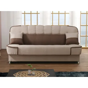 Pohovka Pohovka JENSEN 3, hnědá látka/béžová látka