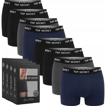 TOP SECRET Pánské bavlněné boxerky 8 kusů, velikost XXL