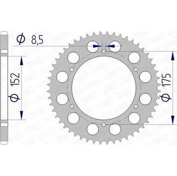 Nářadí na motocykly Řetězové kolo AFAM 13301-52