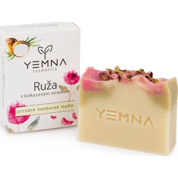 Mýdlo YEMNA Růže a kokosové mléko – přírodní mýdlo 100 g