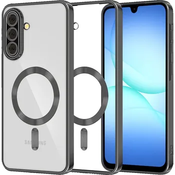 Pouzdro na mobilní telefon Techsuit - Luxusní křišťálový MagSafe - Samsung Galaxy A17 5G - černý