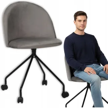 Otočná kancelářská židle Szchara šedá
