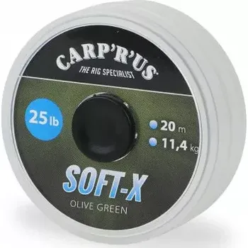 Carp´R´Us Návazcová šňůrka Soft-X olive green 20m nosnost 25lb návin 20m