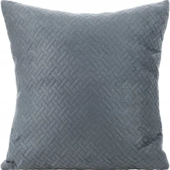 Povlak na polštářek Dekorační povlak na polštář LUIZ5 40x40 Eurofirany grafitový, prošívaná do vzoru cihliček