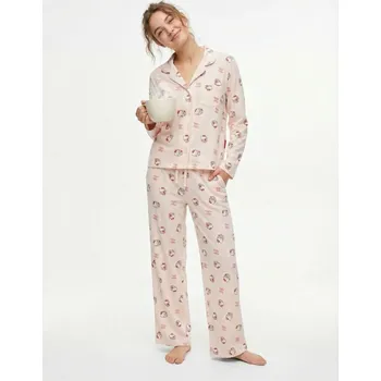 Dámské pyžamo Sinsay - Dvoudílné bavlněné pyžamo Hello Kitty - červená - 237GF-33X - 237GF-33X-XL