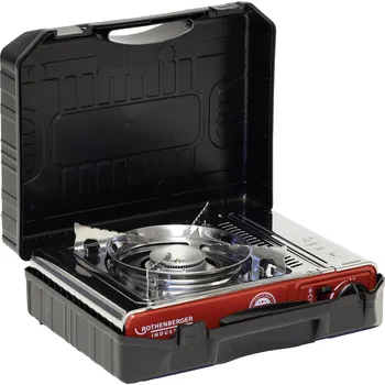 Turistický vařič Rothenberger Industrial plyn kempingový vařič Deluxe RS 220 1500004233 nerezová ocel