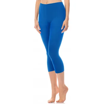 Dámské 3/4 capri legíny dámské bavlna AN60-101 Cobalt M