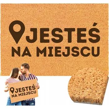 Rohožka Kokosová rohožka hotová 60 x 40 cm