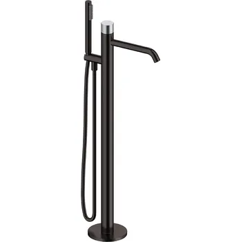 Vodovodní baterie Sanycces Loop K - Stojánková vanová baterie 35x11,5x92 cm, metal gun/chrome BNEX011MGCR