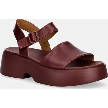 Dámské sandále Kožené sandály Camper Tasha K201659.012 burgundské 83X, EUR 39