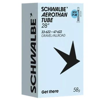 Sport Schwalbe Aerothan Tube SCV17AE 40 mm (Duše na kolo Schwalbe Aerothan Tube 28" SCV17AE 40 mm)